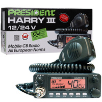 RADIO CB PRESIDENT HARRY III ASC AM/FM 12V 24V X7C