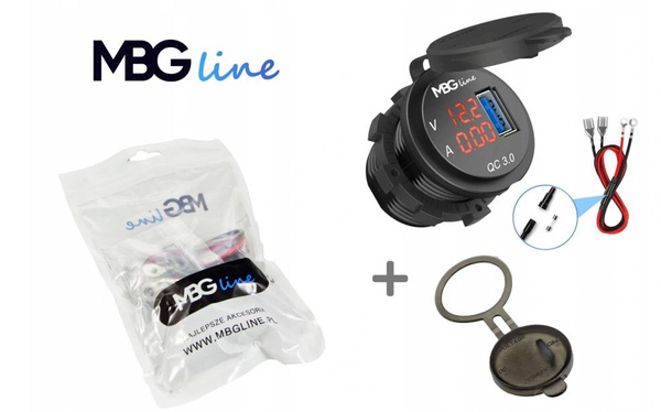Voltomierz-Amperomierz ładowarka USB QC 3.0 AV9