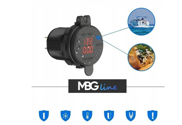 Voltomierz-Amperomierz ładowarka USB QC 3.0 AV9