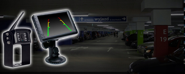 Profesjonalny zestaw cofania kamera + monitor BN4