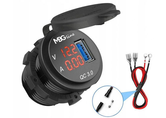 Voltomierz-Amperomierz ładowarka USB QC 3.0 AV9