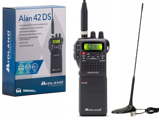 ALAN MIDLAND RĘCZNE CB RADIO ANTENA PASAT X7H ZT8