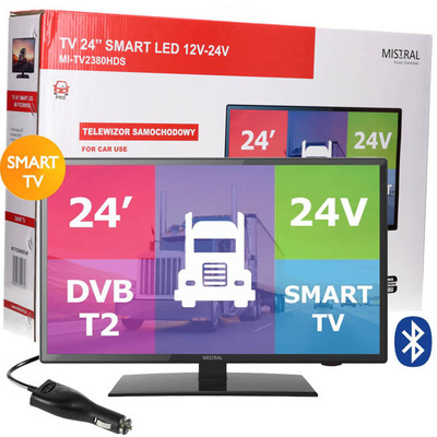 TELEWIZOR SAMOCHODOWY TV TIR 23,6 CALI 12V 24V BY4