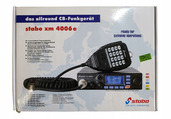 RADIO CB Stabo XM-4006E ASQ AM/FM 12V WTYK CB6