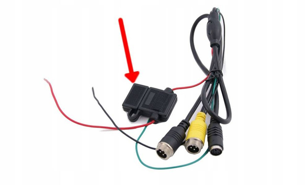 Zestaw kamera cofania hermetyczna monitor 7 12V 24V TIR BUS 4PIN 15m KABEL