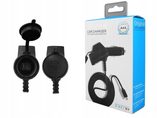 ROZGAŁĘŹNIK GNIAZD ZAPALNICZKI 2x USB GNIAZDO AB8