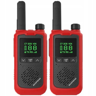 Radiotelefon Krótkofalówka Walkie-talkie BF-T17 czerwony + łoki toki BE8R