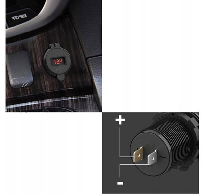 ŁADOWARKA USB GNIAZDO HERMETYCZNE QC 3.0 B6L