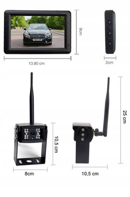 Profesjonalny zestaw cofania kamera + monitor BN4