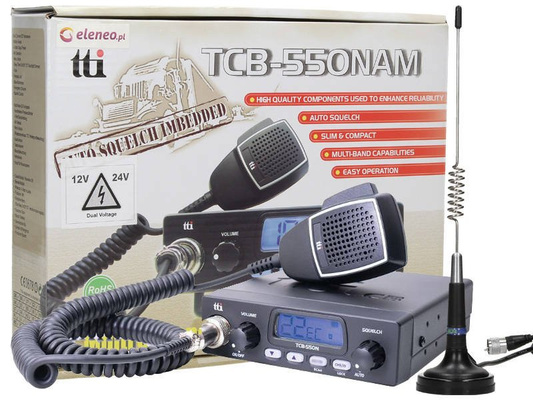 CB Radio TTI TCB550 12V 24V ANTENA GRATIS B6C B6D