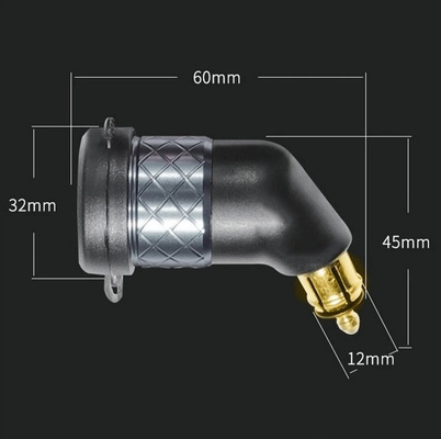 Ładowarka USB z wtyczką DIN 12V 24V woltomierz AV1
