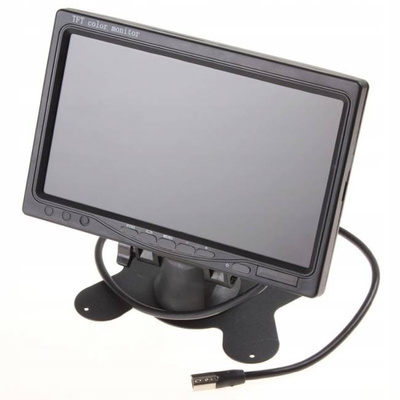 Zestaw kamera cofania hermetyczna monitor 7 12V 24V TIR BUS 4PIN 15m KABEL