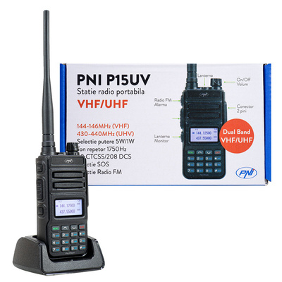 Radiotelefon PMR PNI P15UV SKANER Walkie-talkie POLICJA STRAŻ POGOTOWIE PMR BZ2