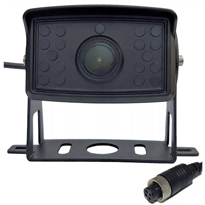 Zestaw kamera cofania hermetyczna monitor 7 12V 24V TIR BUS 4PIN 15m KABEL
