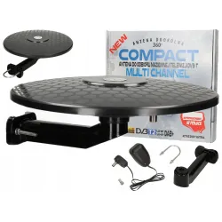 Aktywna antena dvb-t2 dookólna Kompakt zewnętrzna zasilacz 230V A9B