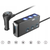 Rozgałęźnik rozdzielacz rozgałęziacz gniazd zapalniczki 3 gniazda woltomierz USB-C Quick Charge 12V 24V BJ1