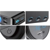 Rozgałęźnik rozdzielacz rozgałęziacz gniazd zapalniczki 3 gniazda woltomierz USB-C Quick Charge 12V 24V BJ1