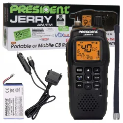 CB Radio President JERRY ręczne ręczniak małe sibi przenośne 12V CY1