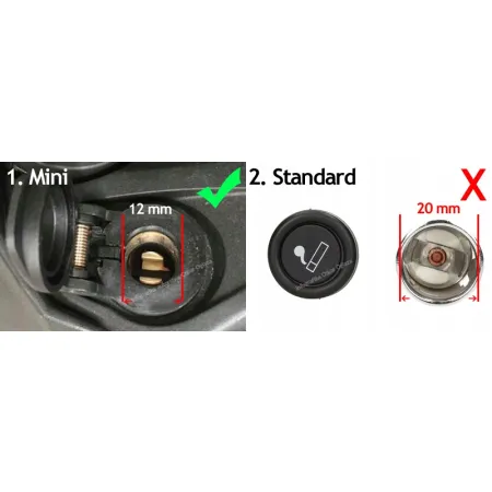 Redukcja wtyk zapalniczki mały duży przejściówka 12V 24V 8A MINI DIN ZC6
