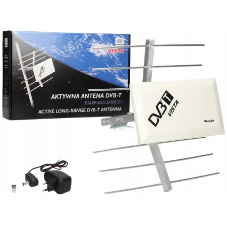 Kierunkowa zewnętrzna aktywna antena DVB-T ze wzmacniaczem wysoki zysk A8T