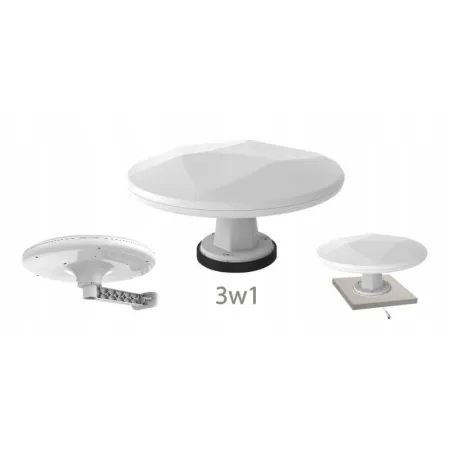 Wodoodporna dookólna antena dvb-t TV do kampera Mistral MI-ANT07 biała BR8