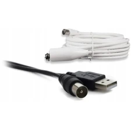 Wodoodporna dookólna antena dvb-t TV do kampera Mistral MI-ANT07 biała BR8