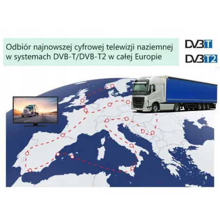 Telewizor samochodowy LED Mistral 24 cale FullHD Smart TV TIR BUS Kamper 12V 24V BY4