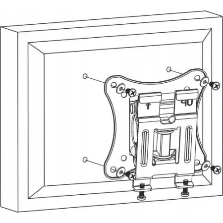 Uchwyt montażowy wieszak telewizora TV 12-24 cali Mistral MI-U101 VESA kampera tira A6D