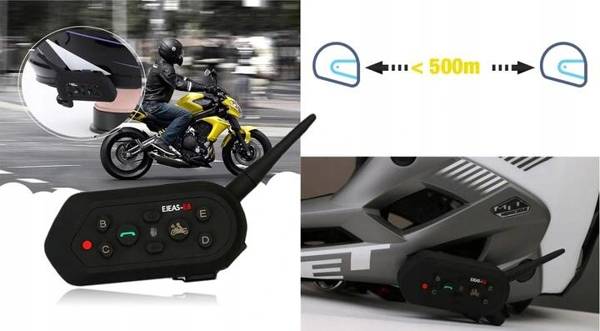 INTERKOM MOTOCYKLOWY INTERCOM BLUETOOTH E6 BN7